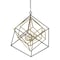 Z-Lite Euclid 6 Light Chandelier, Olde Brass + Bronze 457-6OBR-BRZ - alternate 5